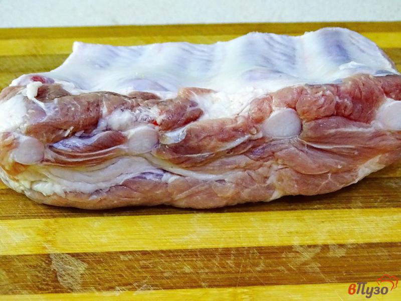 Фото приготовление рецепта: Свиные рёбра запеченные в пакете в духовке шаг №1