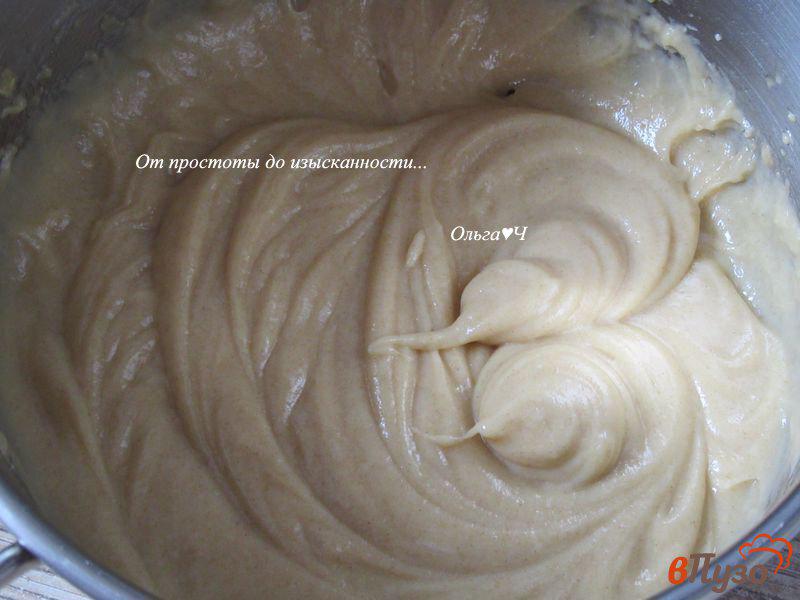 Фото приготовление рецепта: Цельнозерновой торт-эклер с мусковадо шаг №8