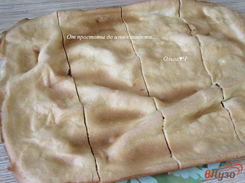 Фото приготовление рецепта: Цельнозерновой торт-эклер с мусковадо шаг №10