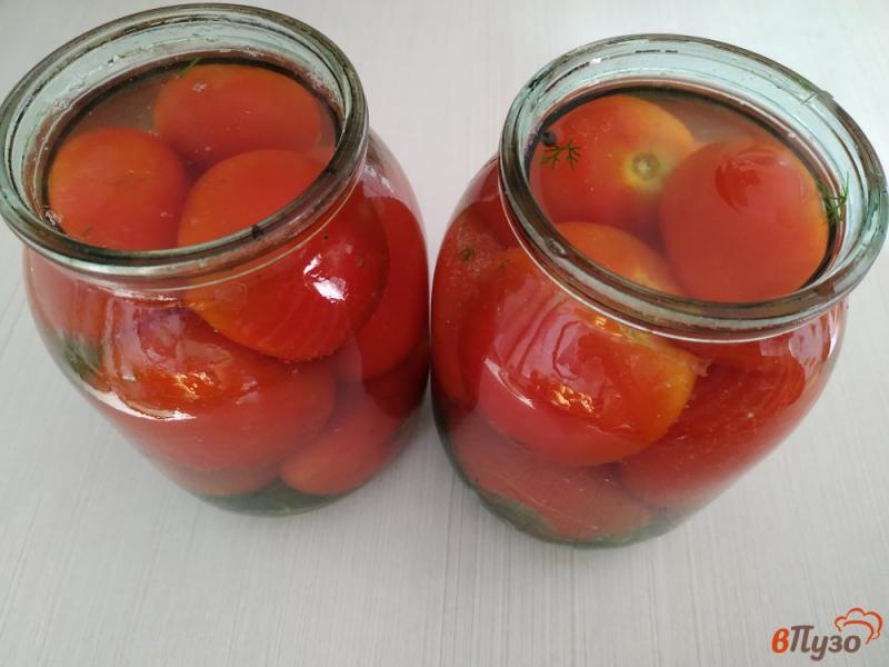 Фото приготовление рецепта: Консервированные помидоры с аспирином шаг №9