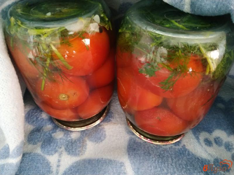 Фото приготовление рецепта: Консервированные помидоры с аспирином шаг №10