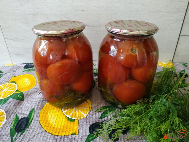 Фото приготовление рецепта: Консервированные помидоры с аспирином шаг №11