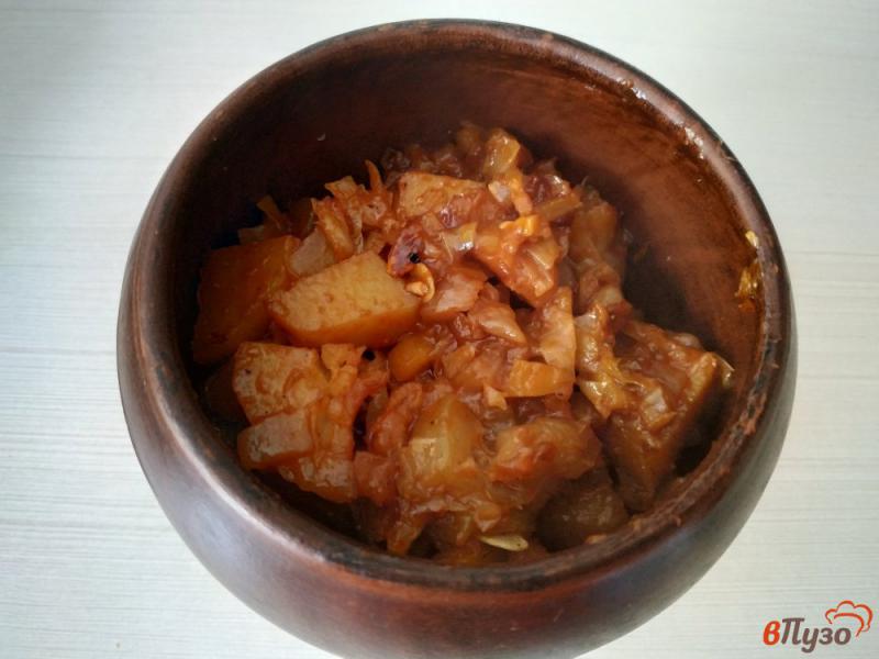 Фото приготовление рецепта: Овощное рагу с картошкой в духовке шаг №9