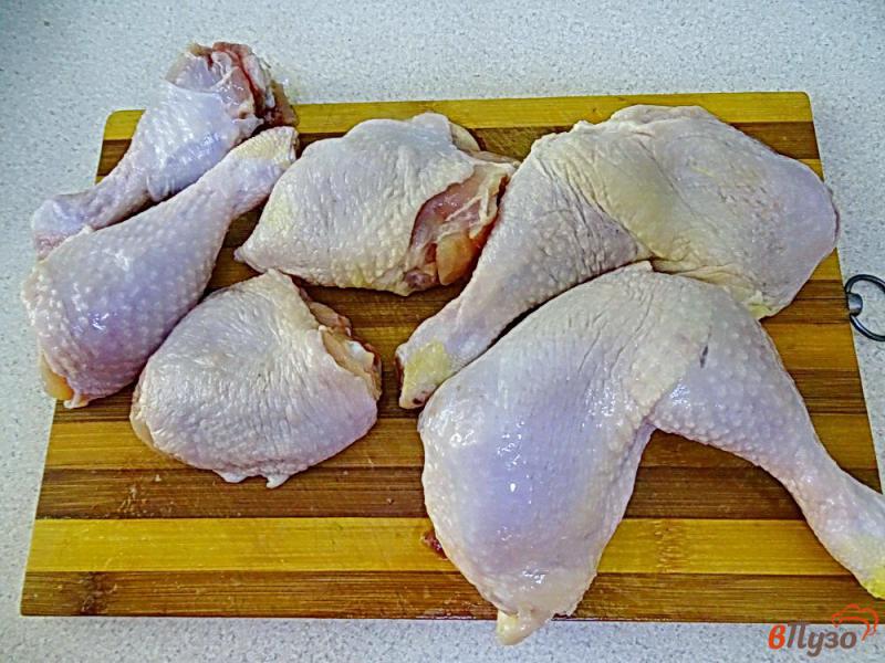 Фото приготовление рецепта: Куриные окорочка чесночные шаг №1