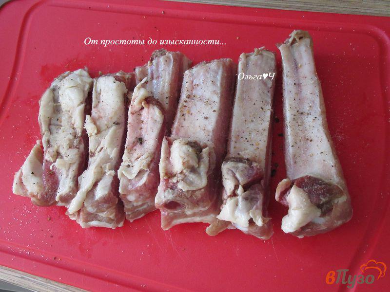 Фото приготовление рецепта: Свиные ребрышки в соево-горчичном соусе шаг №1
