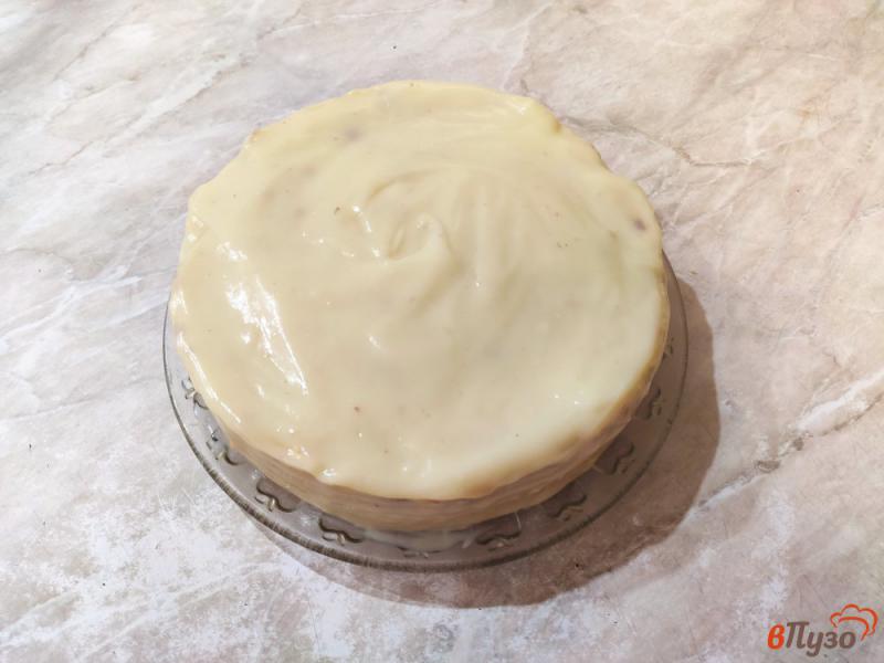 Фото приготовление рецепта: Творожный торт с заварным кремом шаг №11