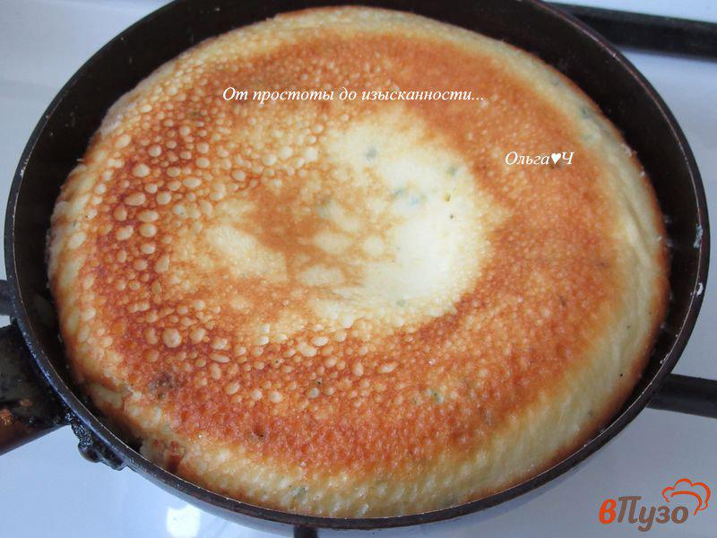 Фото приготовление рецепта: Драчена к завтраку с рукколой шаг №4