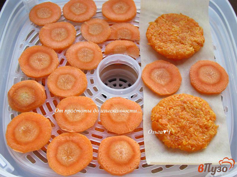 Фото приготовление рецепта: Морковно-кокосовое печенье и морковные чипсы шаг №5