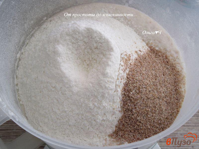Фото приготовление рецепта: Отрубной льняно-кукурузный хлеб шаг №1