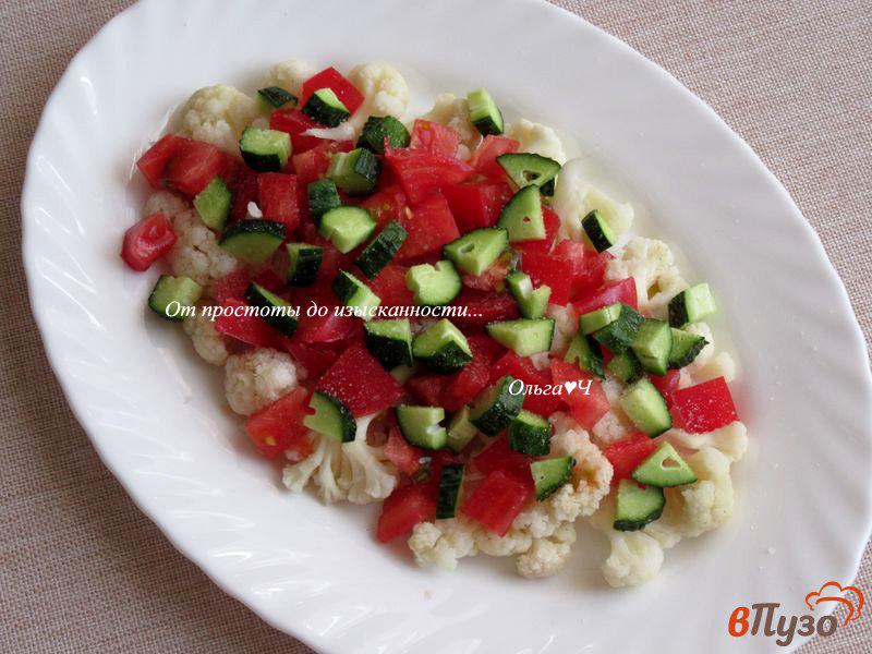 Фото приготовление рецепта: Салат из цветной капусты с миндалем шаг №2