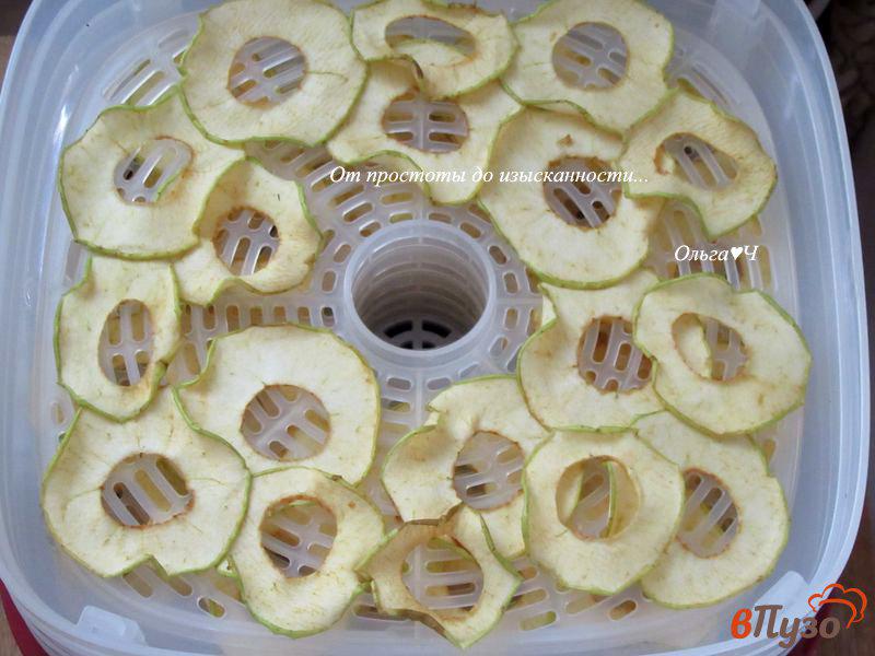 Фото приготовление рецепта: Яблочные чипсы без сахара шаг №3