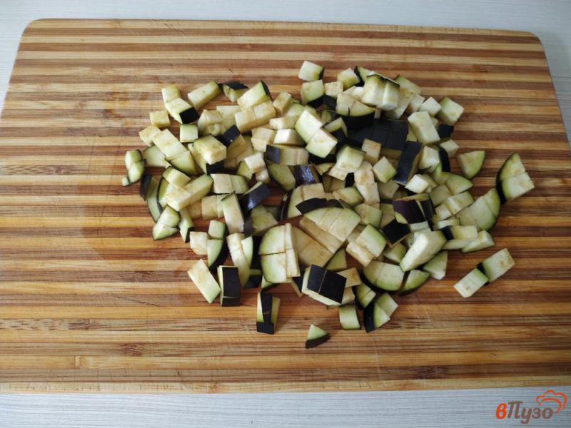 Фото приготовление рецепта: Печёночный паштет с баклажанами шаг №5