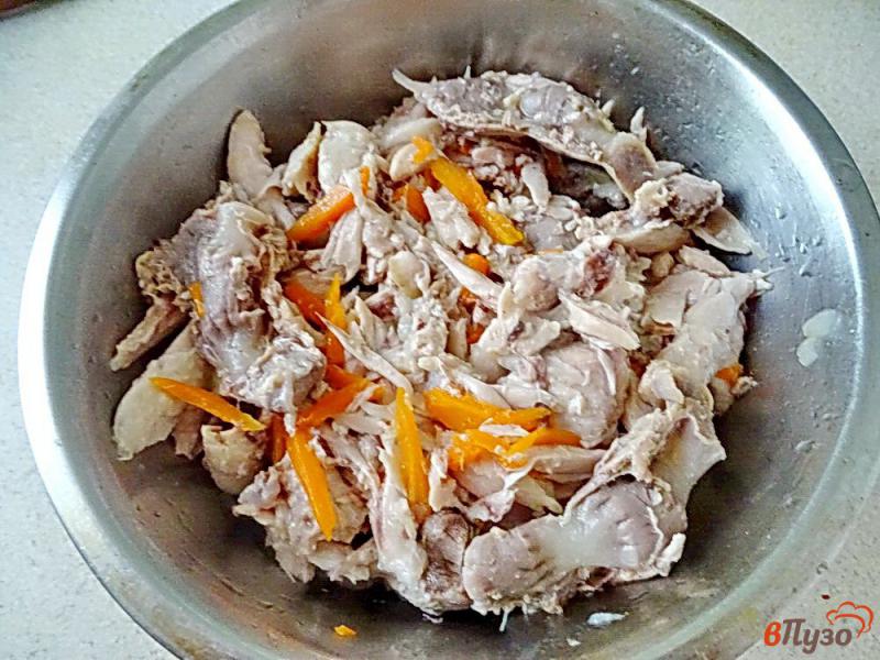Фото приготовление рецепта: Макароны по флотски с отварным куриным мясом шаг №3