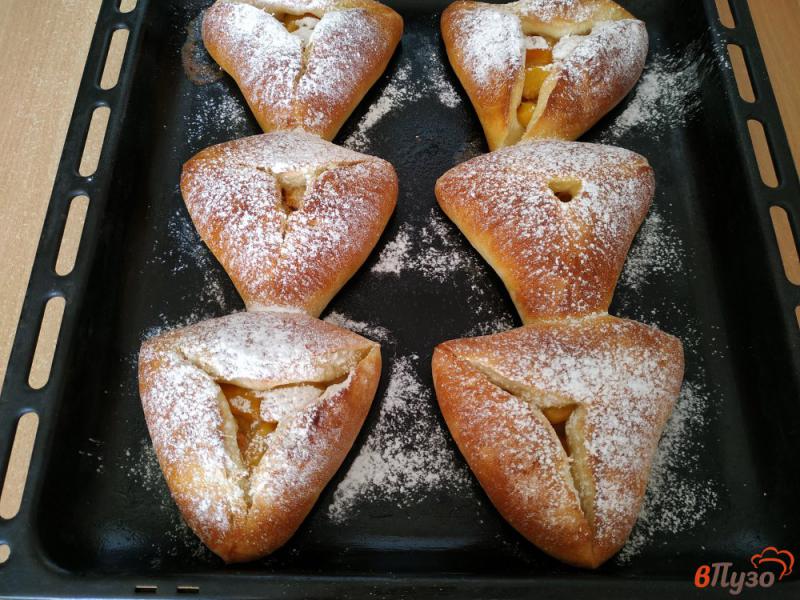 Фото приготовление рецепта: Сдобные пирожки с абрикосами шаг №15