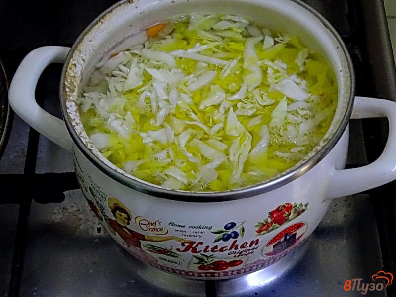 Фото приготовление рецепта: Овощной суп с фрикадельками шаг №7