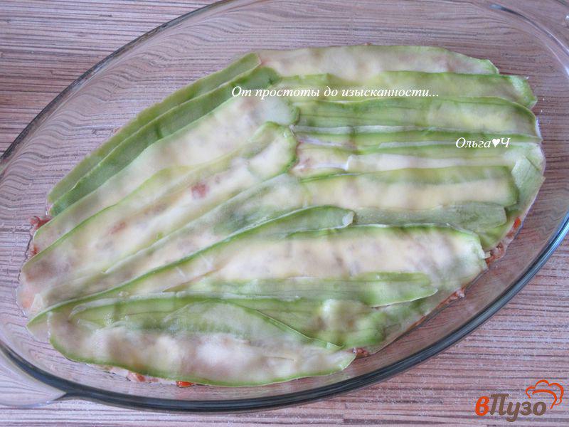 Фото приготовление рецепта: Лазанья из кабачков с индейкой шаг №9