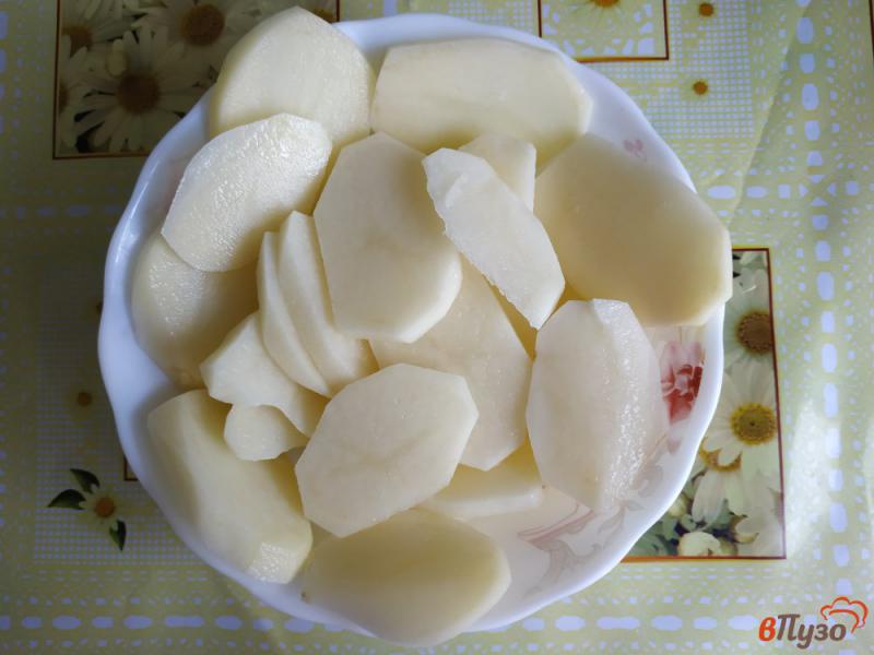 Фото приготовление рецепта: Запеканка кабачковая с картошкой шаг №4