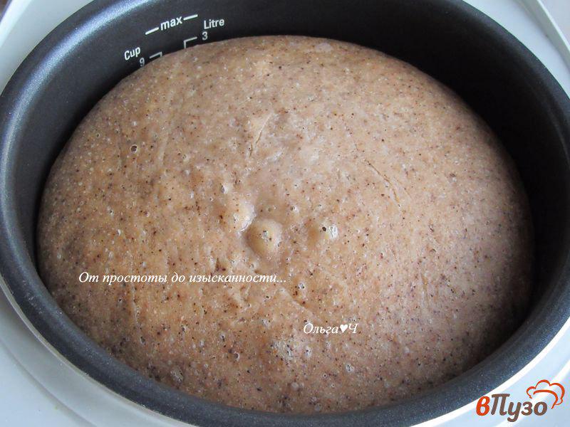 Фото приготовление рецепта: Солодовый хлеб с амарантовой и овсяной мукой шаг №6