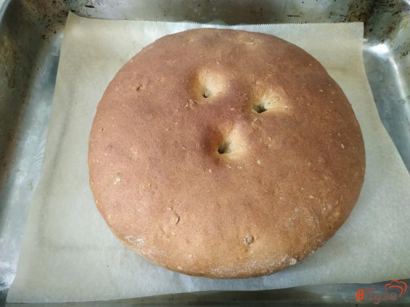 Фото приготовление рецепта: Ржаной хлеб с семечками и кунжутом шаг №9