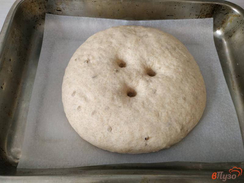 Фото приготовление рецепта: Ржаной хлеб с семечками и кунжутом шаг №8
