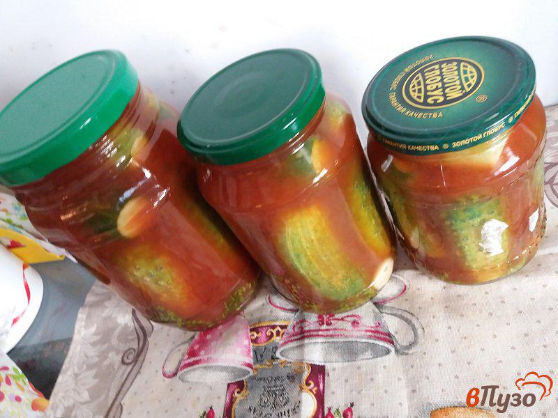 Фото приготовление рецепта: Маринованные огурцы с кетчупом шаг №8