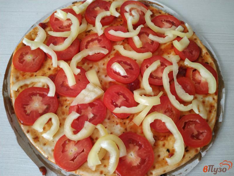 Фото приготовление рецепта: Овощная пицца шаг №5