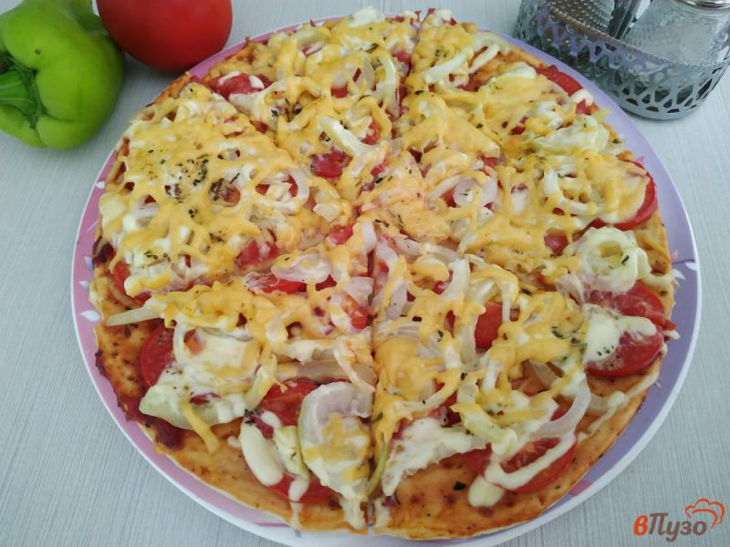 Фото приготовление рецепта: Овощная пицца шаг №13