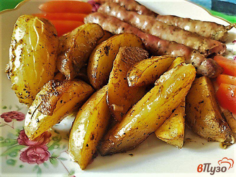 Фото приготовление рецепта: Запеченный молодой картофель с приправами по-деревенски шаг №9