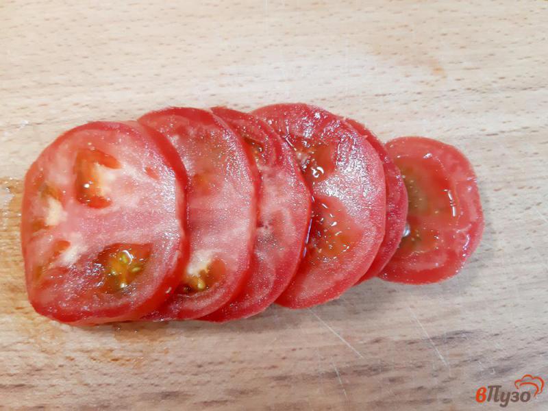 Фото приготовление рецепта: Кабачки с помидорами и моцареллой шаг №3