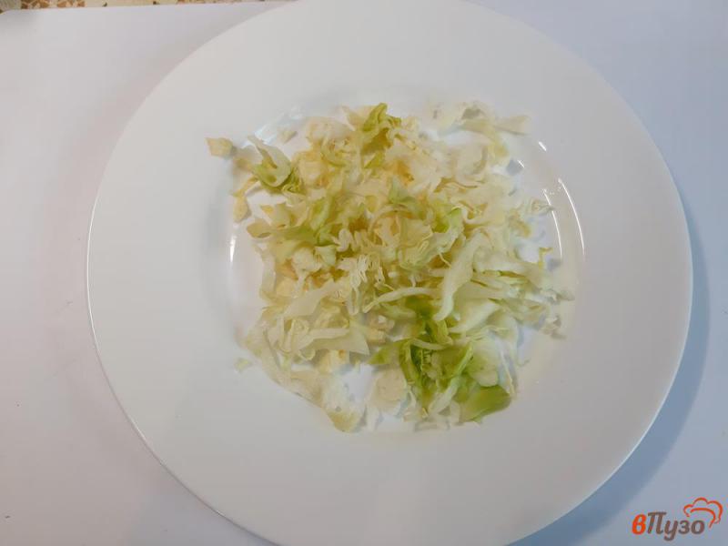Фото приготовление рецепта: Салат овощной с сухариками шаг №1