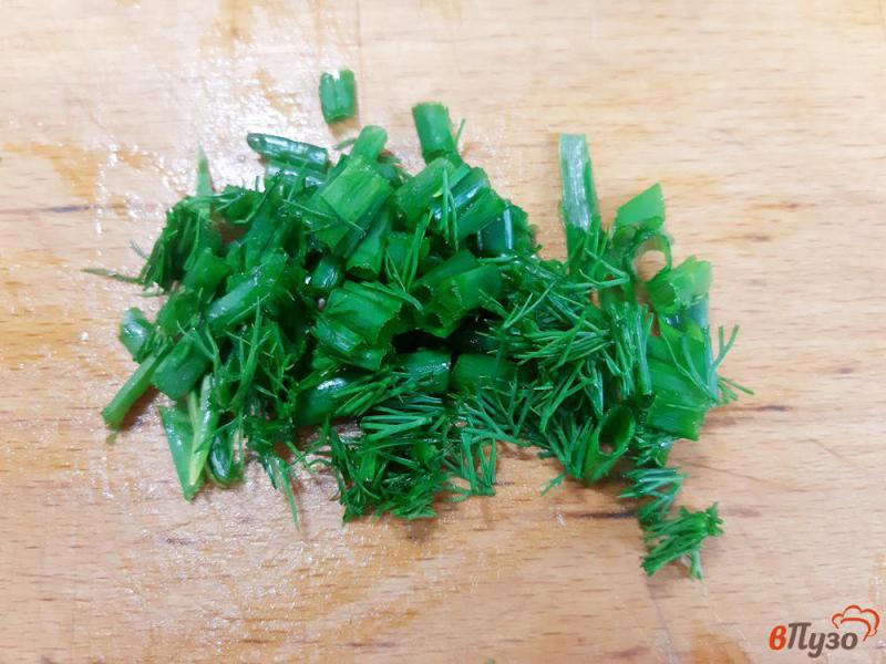 Фото приготовление рецепта: Салат овощной со сметаной шаг №3