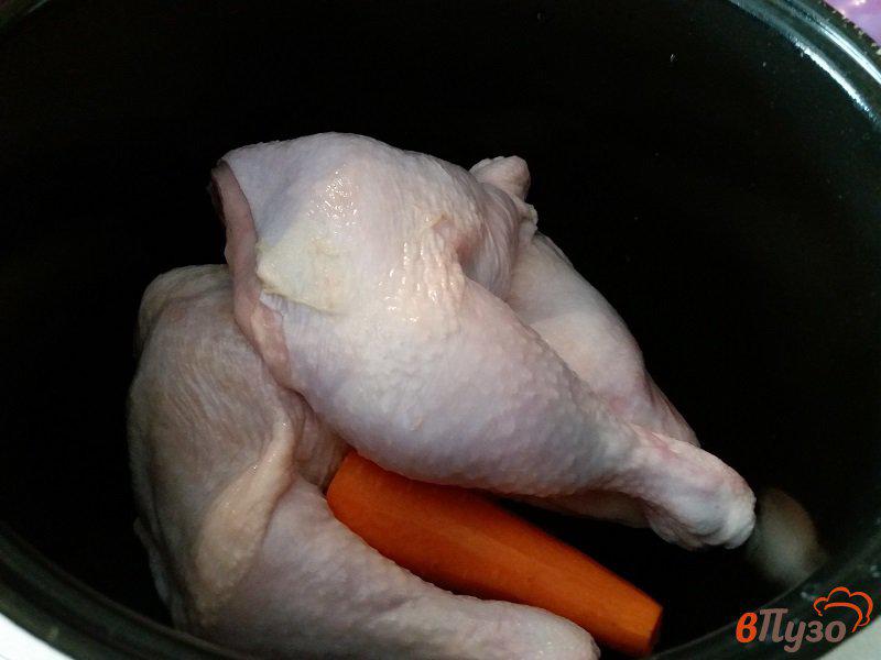 Фото приготовление рецепта: Прозрачный куриный бульон шаг №1