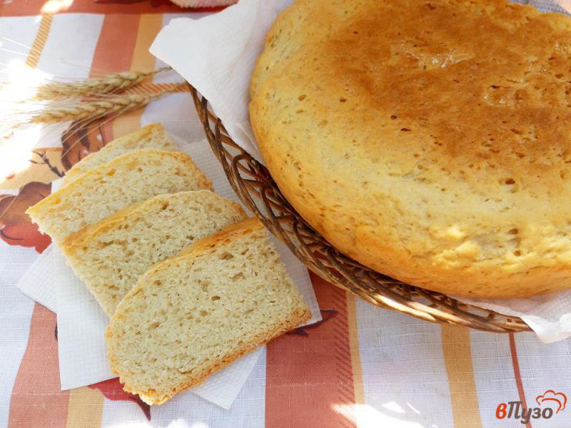 Фото приготовление рецепта: Хлеб пшеничный на сыворотке в мультиварке шаг №9