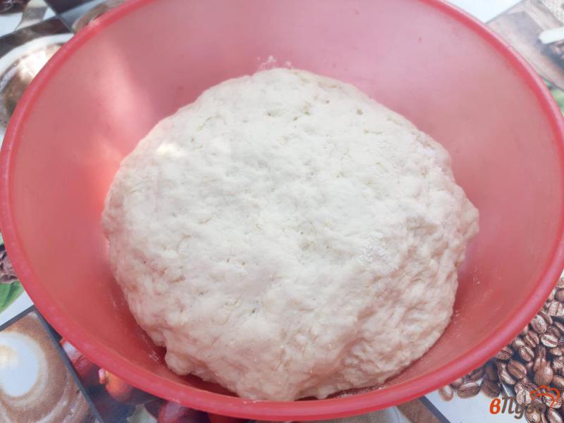 Фото приготовление рецепта: Пирожки дрожжевые жареные с капустой шаг №9