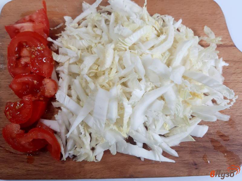 Фото приготовление рецепта: Рагу овощное с кабачками и капустой шаг №4
