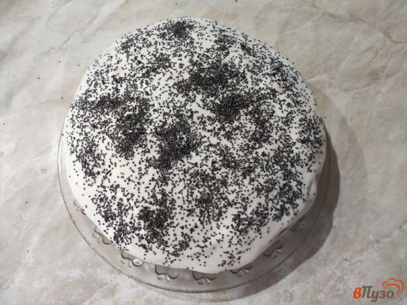 Фото приготовление рецепта: Бисквитный маковый торт шаг №12