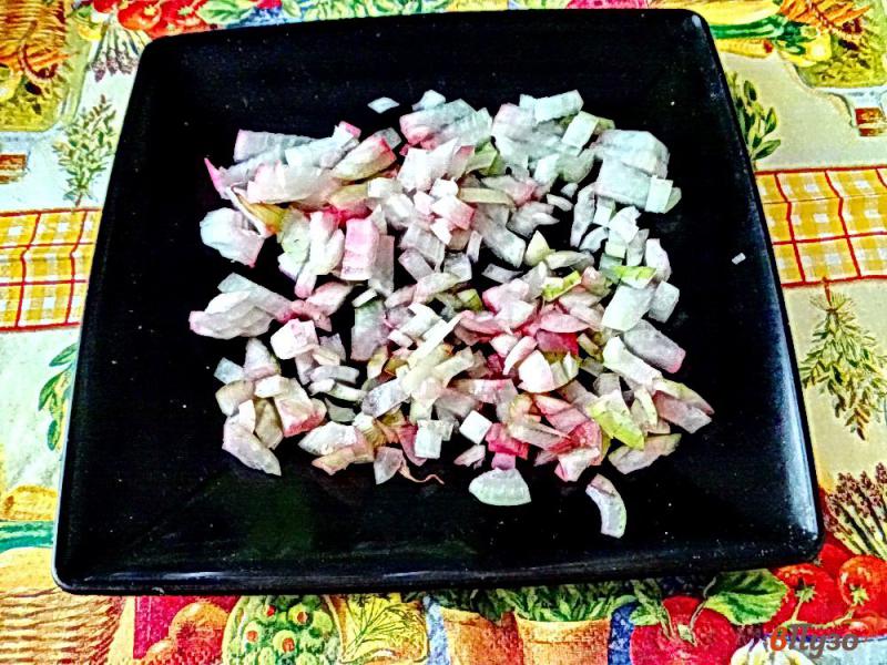 Фото приготовление рецепта: Борщ с перцем и помидорами на курином бульоне шаг №5