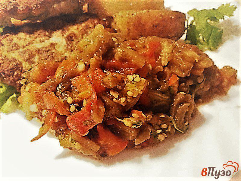 Фото приготовление рецепта: Аджапсандали из печёных овощей шаг №16