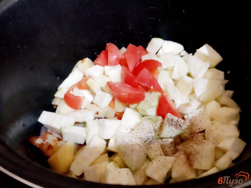 Фото приготовление рецепта: Рагу овощное с кабачками шаг №8
