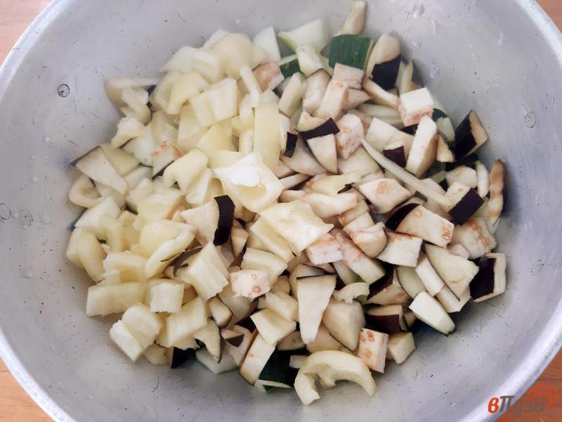 Фото приготовление рецепта: Овощное соте с баклажанами шаг №5