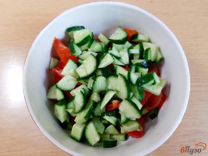 Фото приготовление рецепта: Салат овощной с йогуртовой заправкой шаг №2