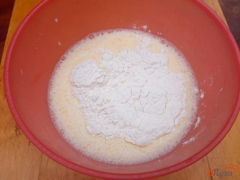 Фото приготовление рецепта: Блины с плавленым сыром и икрой шаг №3