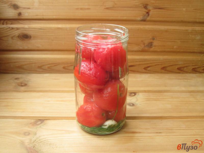 Фото приготовление рецепта: Помидоры в томатном соке на зиму шаг №2