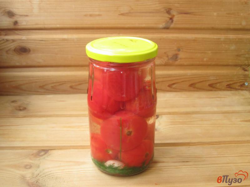 Фото приготовление рецепта: Помидоры в томатном соке на зиму шаг №3
