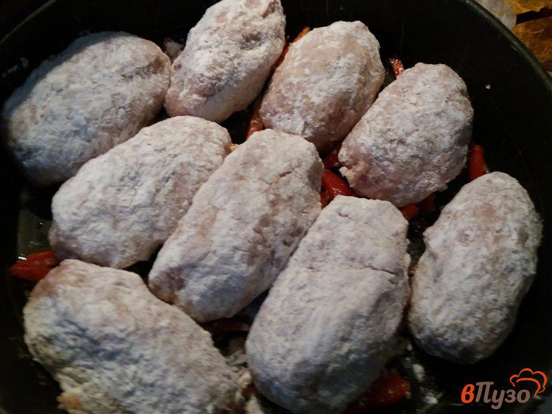 Фото приготовление рецепта: Ленивые голубцы с пекинской капустой шаг №13