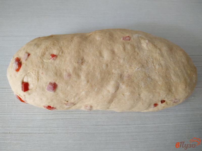 Фото приготовление рецепта: Хлеб с паприкой и сладким перцем шаг №6