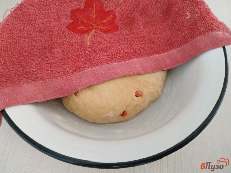 Фото приготовление рецепта: Хлеб с паприкой и сладким перцем шаг №5