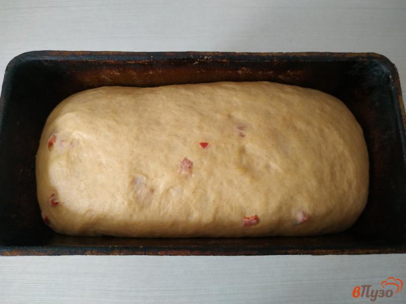 Фото приготовление рецепта: Хлеб с паприкой и сладким перцем шаг №8