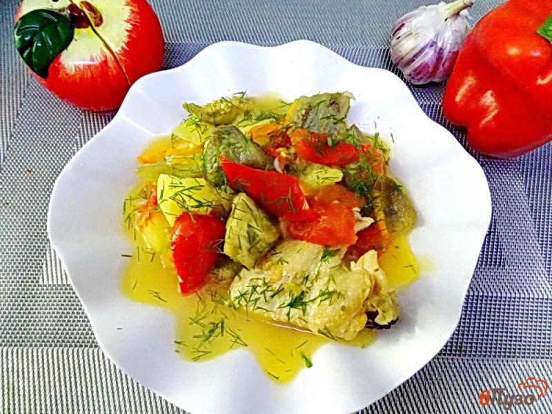 Фото приготовление рецепта: Рагу с овощами и куриными крыльями шаг №14