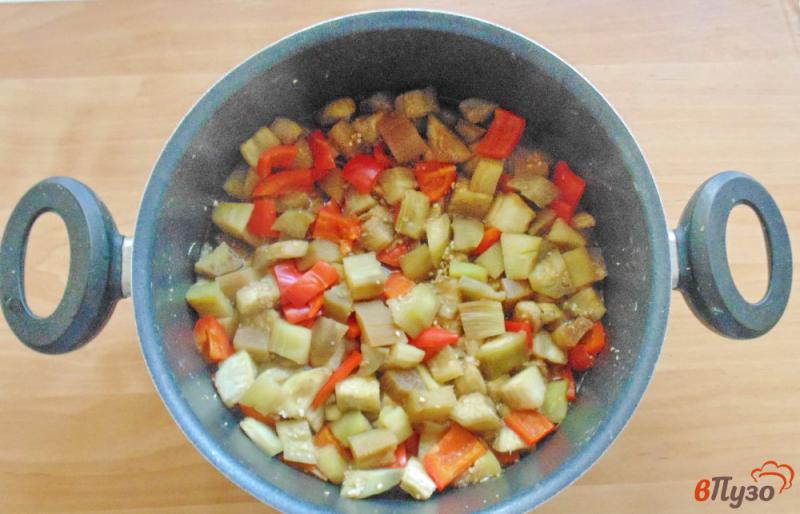 Фото приготовление рецепта: Закуска из баклажанов с перцем на зиму без стерилизации шаг №3